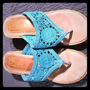 Sbcca Turquoise Sandals sz 7